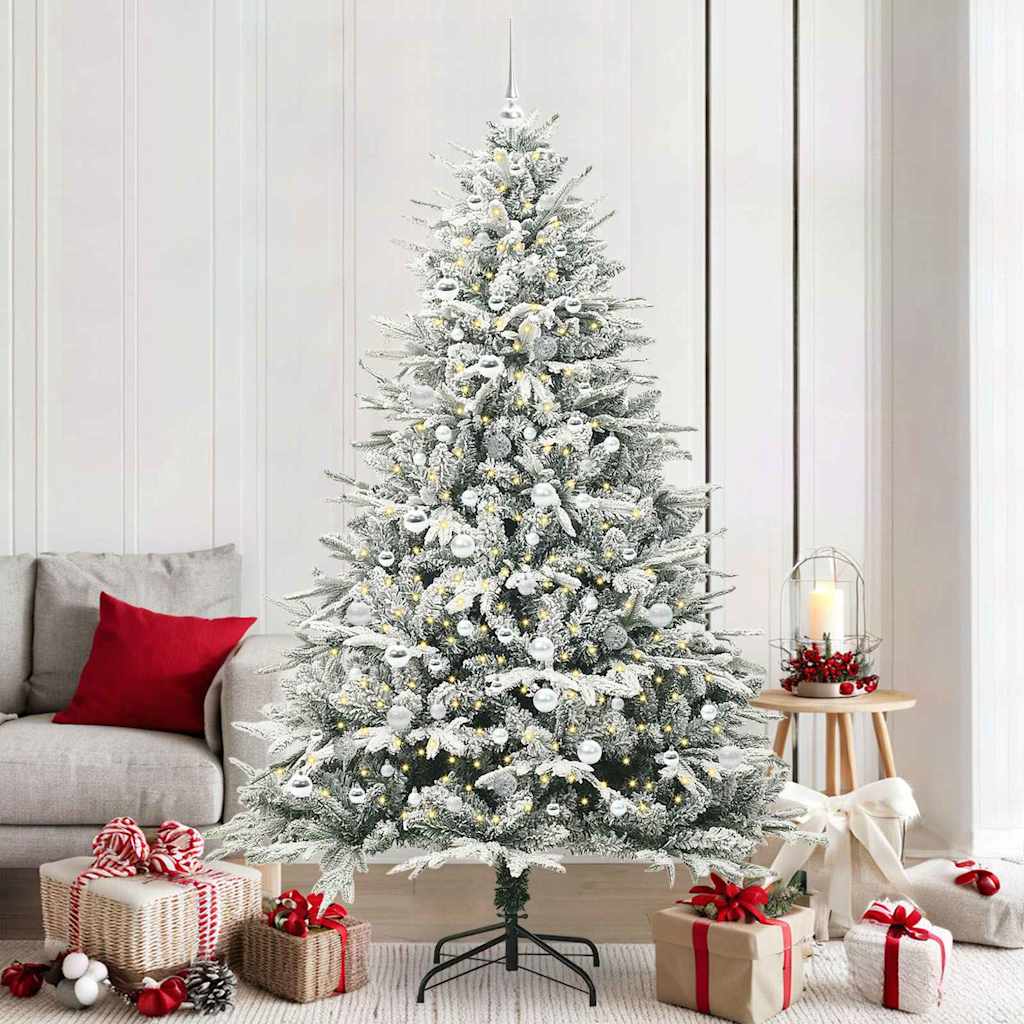 Artificial Pre-lit Kerstboom met Ballenset Groen 210 cm is nu te koop bij PeponiXL, paradijselijk wonen!