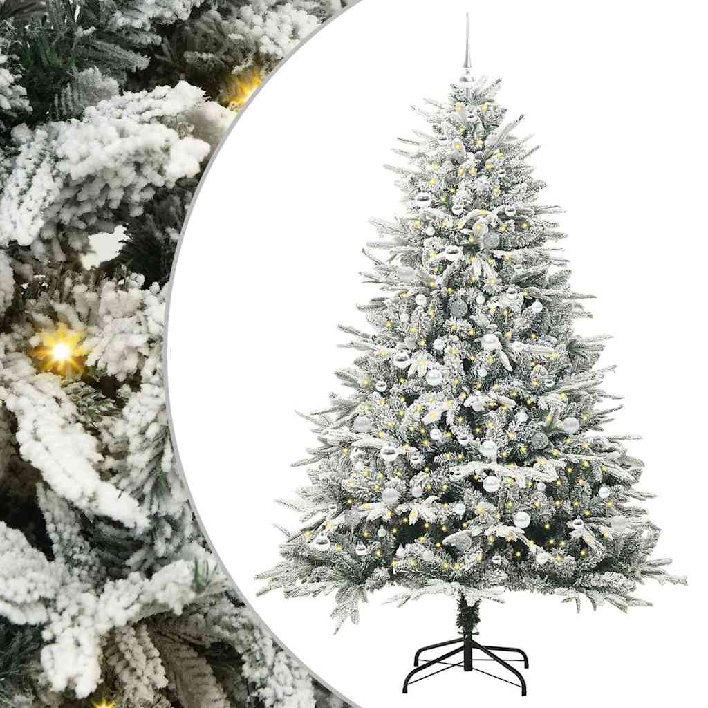 Artificial Pre-lit Kerstboom met Ballenset Groen 210 cm is nu te koop bij PeponiXL, paradijselijk wonen!
