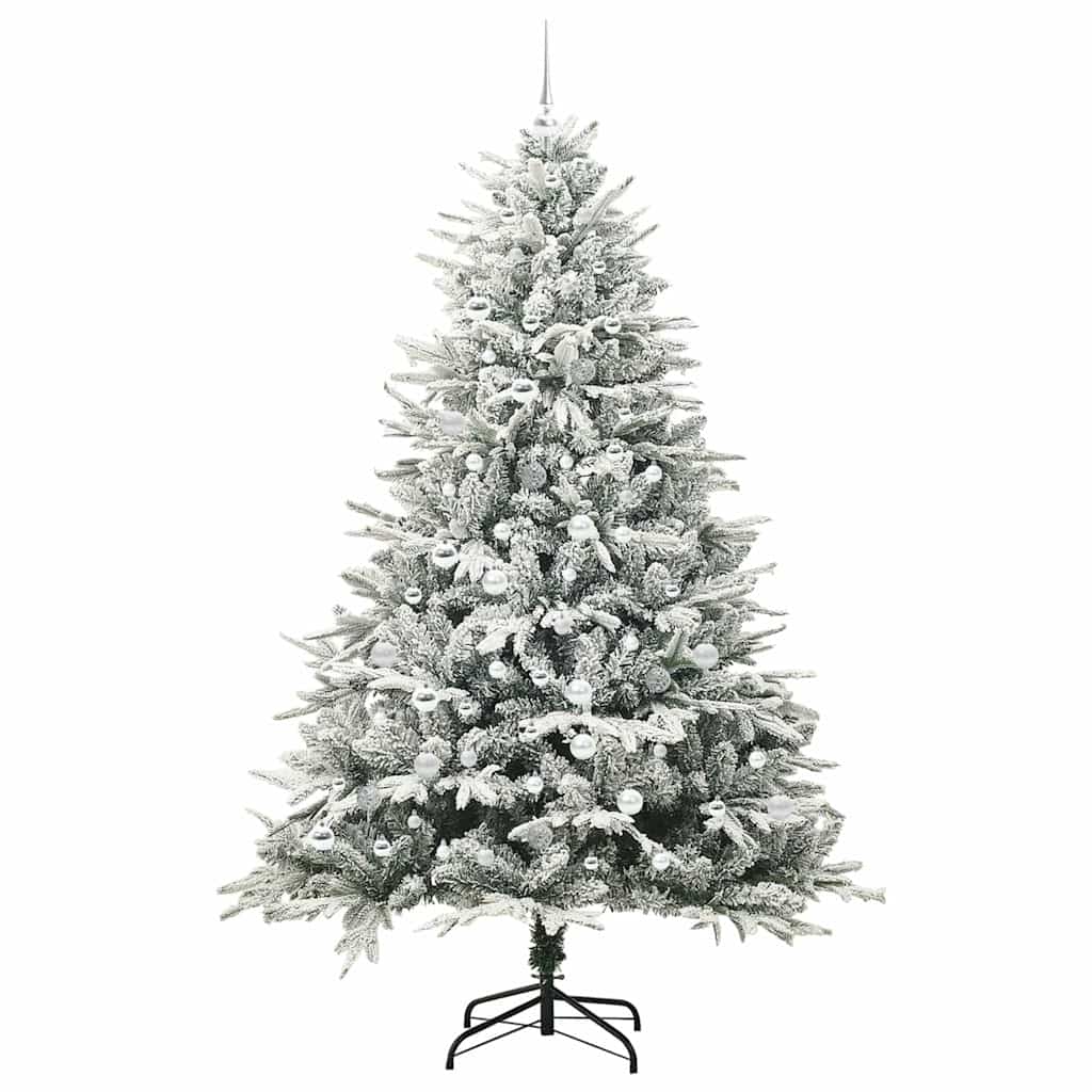 Artificial Pre-lit Kerstboom met Ballenset Groen 210 cm is nu te koop bij PeponiXL, paradijselijk wonen!