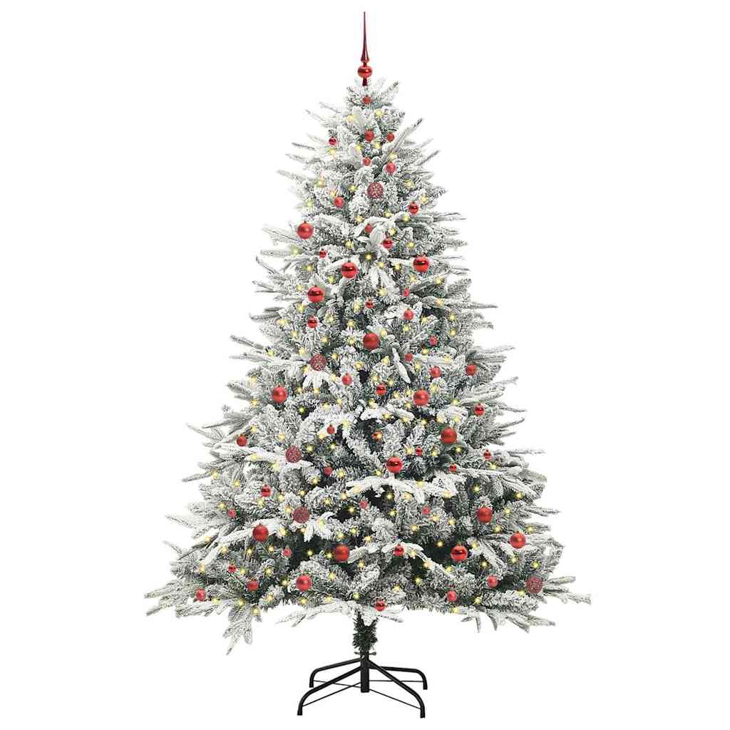 Artificial Pre-lit Kerstboom met Ballenset Groen 240 cm is nu te koop bij PeponiXL, paradijselijk wonen!