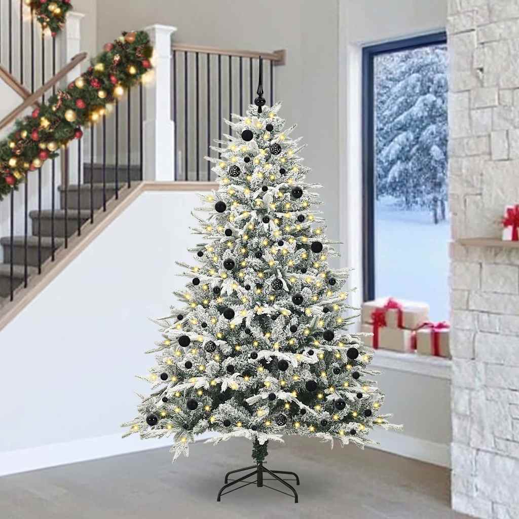 Artificial Pre-lit Kerstboom met Ballenset Groen 240 cm is nu te koop bij PeponiXL, paradijselijk wonen!