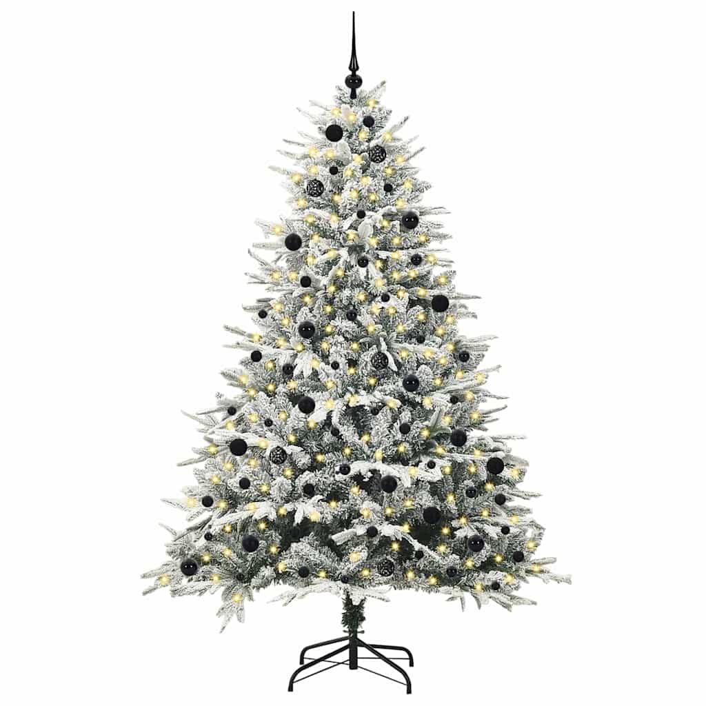 Artificial Pre-lit Kerstboom met Ballenset Groen 240 cm is nu te koop bij PeponiXL, paradijselijk wonen!