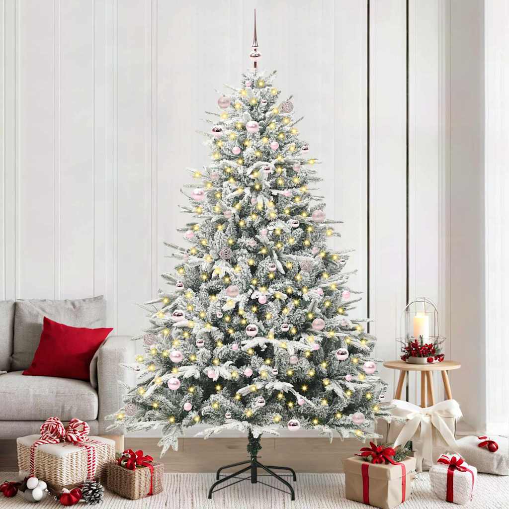 Artificial Pre-lit Kerstboom met Ballenset Groen 240 cm is nu te koop bij PeponiXL, paradijselijk wonen!