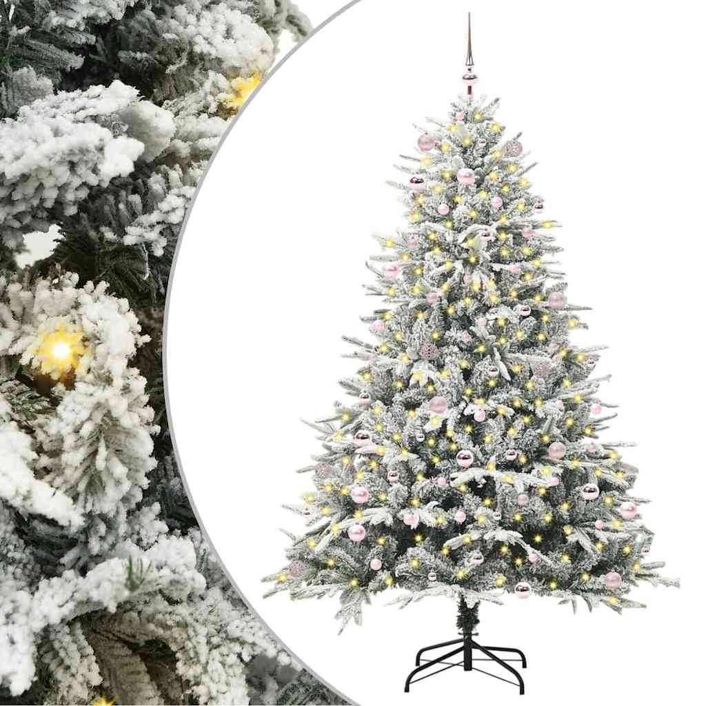 Artificial Pre-lit Kerstboom met Ballenset Groen 240 cm is nu te koop bij PeponiXL, paradijselijk wonen!