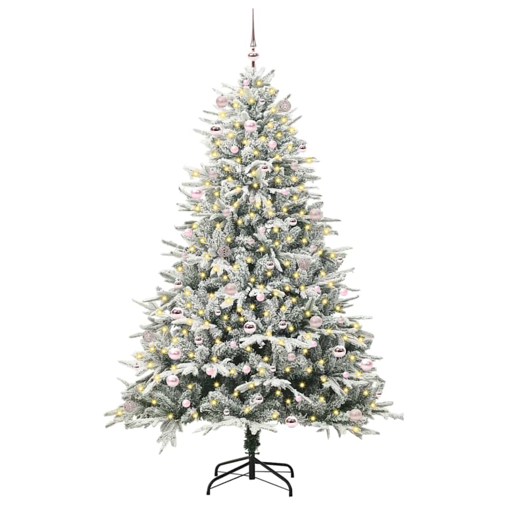 Artificial Pre-lit Kerstboom met Ballenset Groen 240 cm is nu te koop bij PeponiXL, paradijselijk wonen!