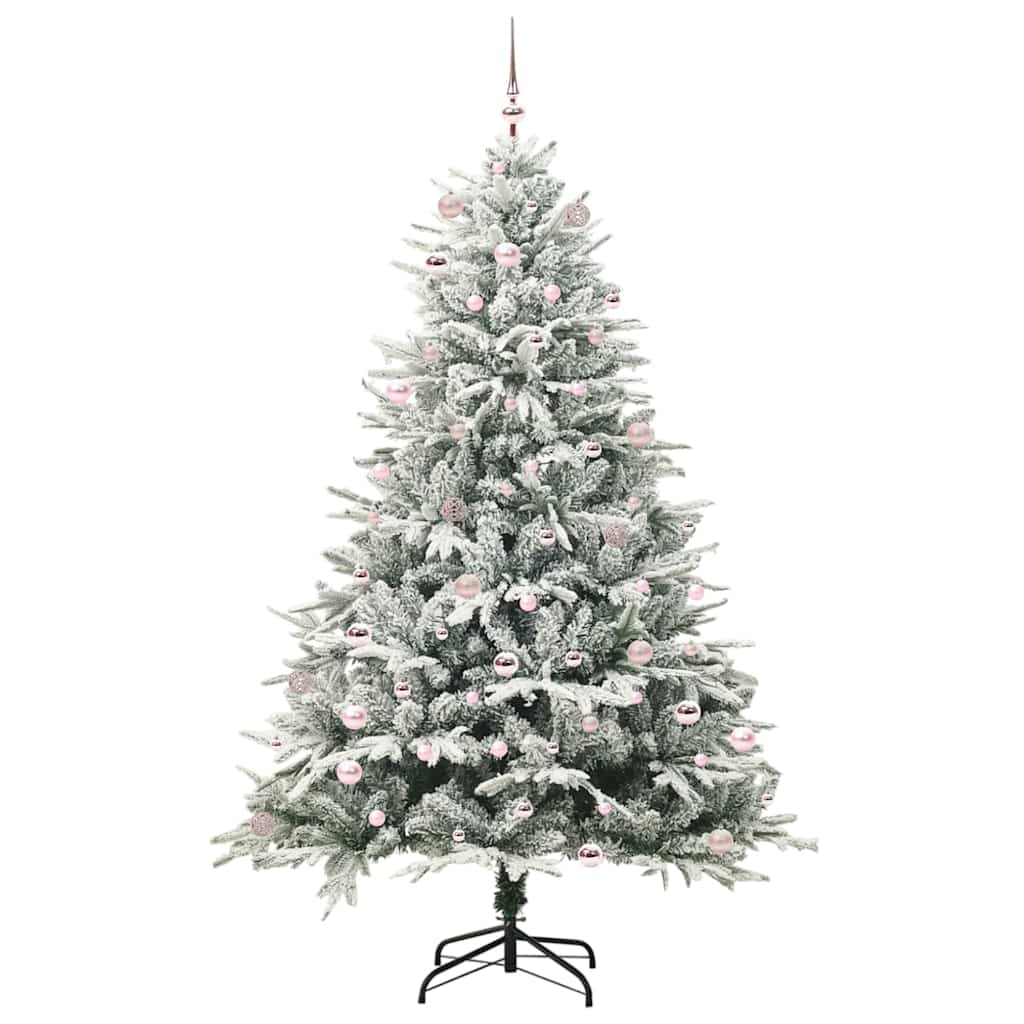 Artificial Pre-lit Kerstboom met Ballenset Groen 240 cm is nu te koop bij PeponiXL, paradijselijk wonen!