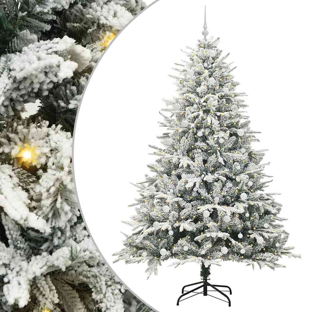 Artificial Pre-lit Kerstboom met Ballenset Groen 240 cm is nu te koop bij PeponiXL, paradijselijk wonen!