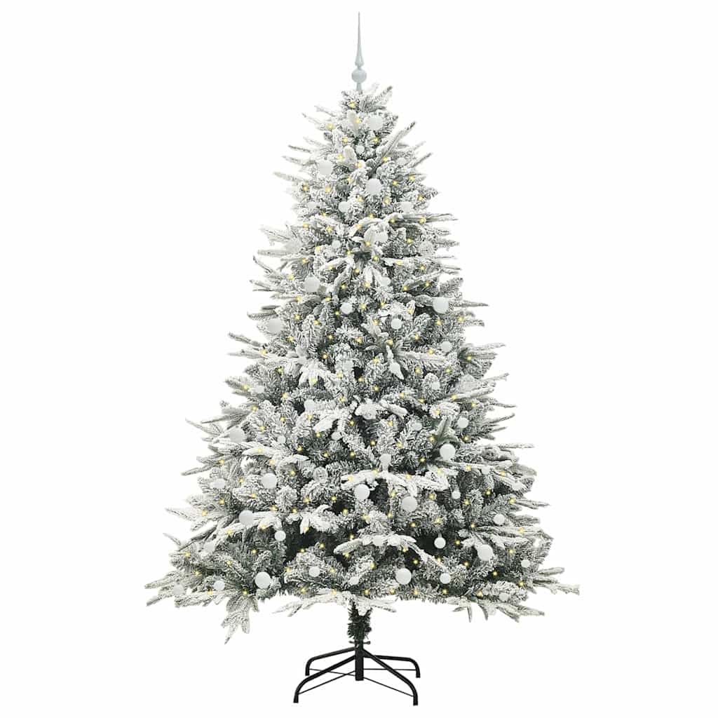Artificial Pre-lit Kerstboom met Ballenset Groen 240 cm is nu te koop bij PeponiXL, paradijselijk wonen!