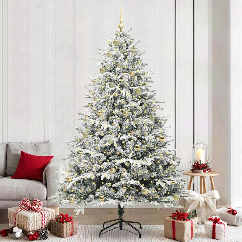 Artificial Pre-lit Kerstboom met Ballenset Groen 240 cm is nu te koop bij PeponiXL, paradijselijk wonen!