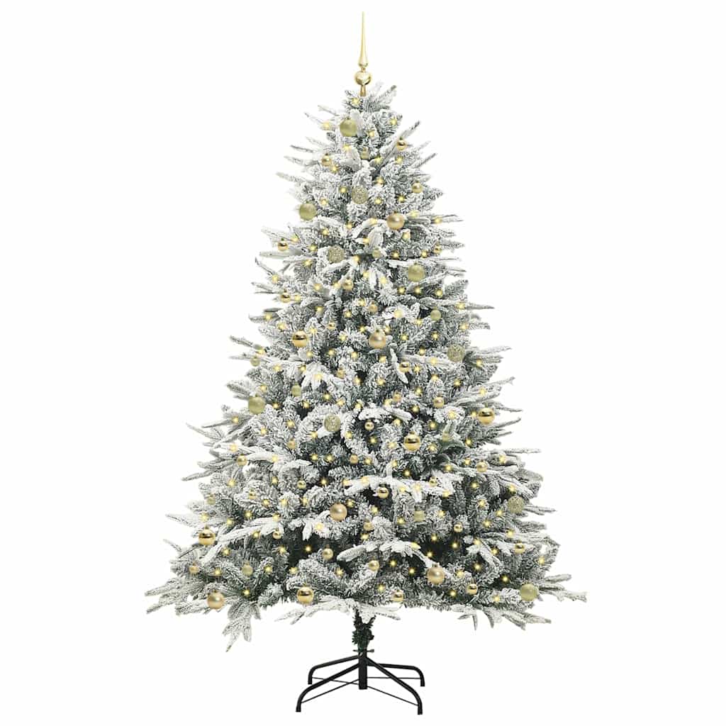 Artificial Pre-lit Kerstboom met Ballenset Groen 240 cm is nu te koop bij PeponiXL, paradijselijk wonen!