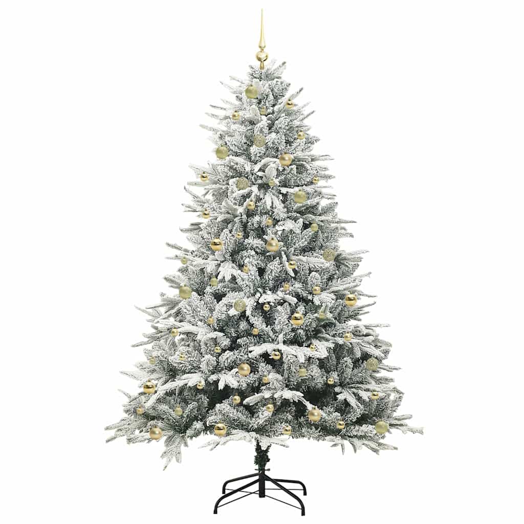 Artificial Pre-lit Kerstboom met Ballenset Groen 240 cm is nu te koop bij PeponiXL, paradijselijk wonen!