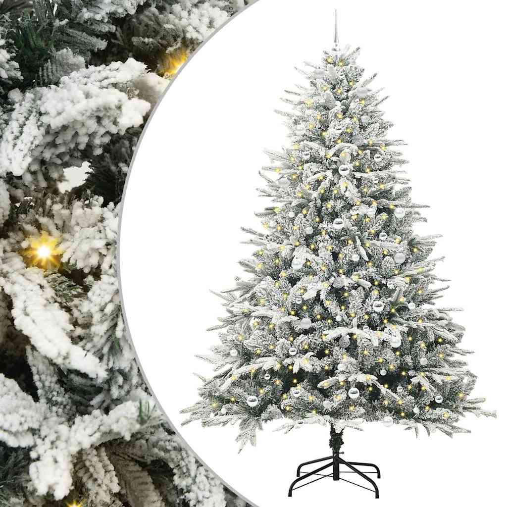 Artificial Pre-lit Kerstboom met Ballenset Groen 240 cm is nu te koop bij PeponiXL, paradijselijk wonen!