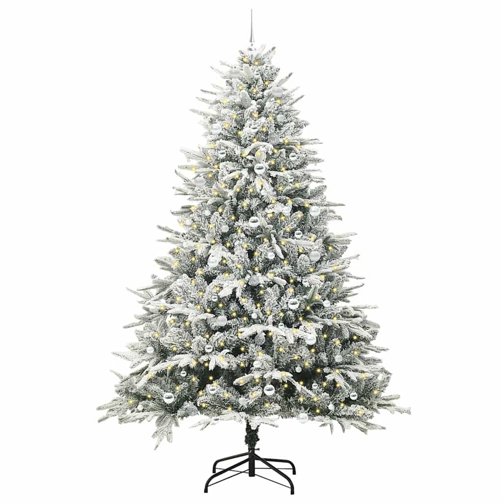 Artificial Pre-lit Kerstboom met Ballenset Groen 240 cm is nu te koop bij PeponiXL, paradijselijk wonen!