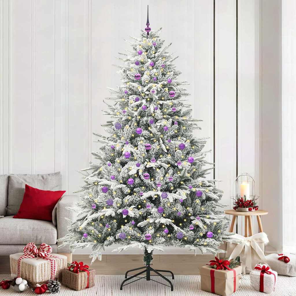 Artificial Pre-lit Kerstboom met Ballenset Groen 240 cm is nu te koop bij PeponiXL, paradijselijk wonen!