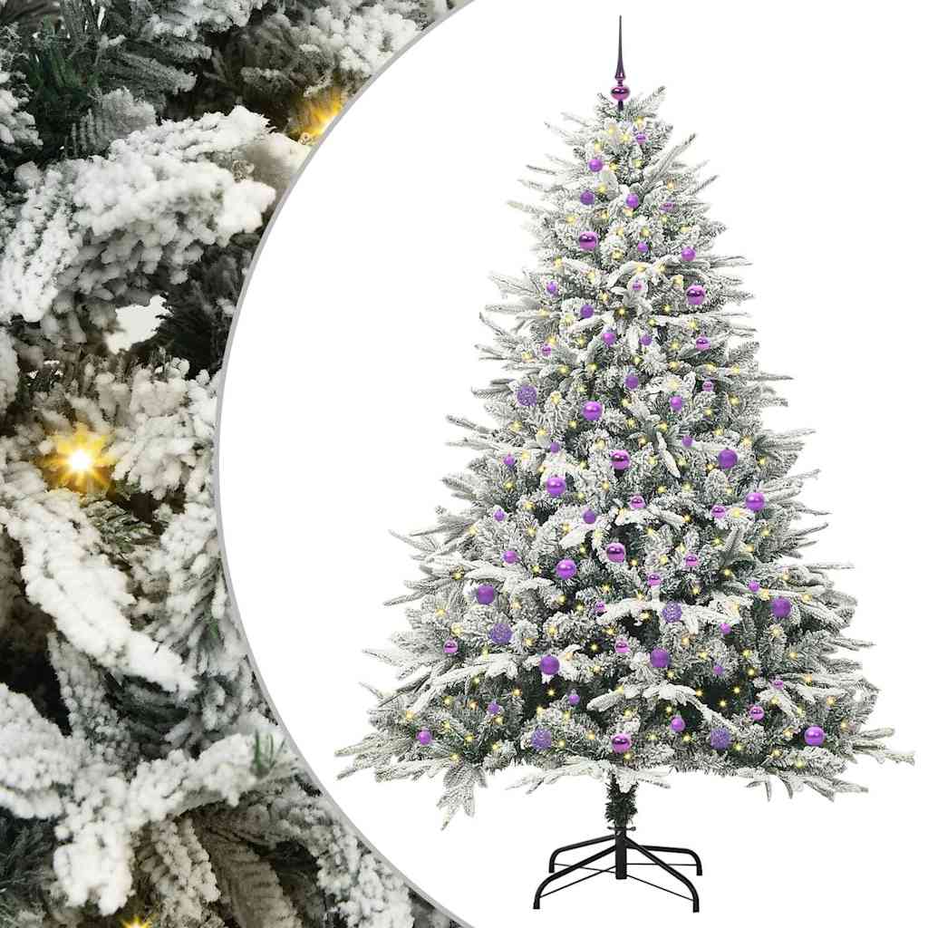 Artificial Pre-lit Kerstboom met Ballenset Groen 240 cm is nu te koop bij PeponiXL, paradijselijk wonen!