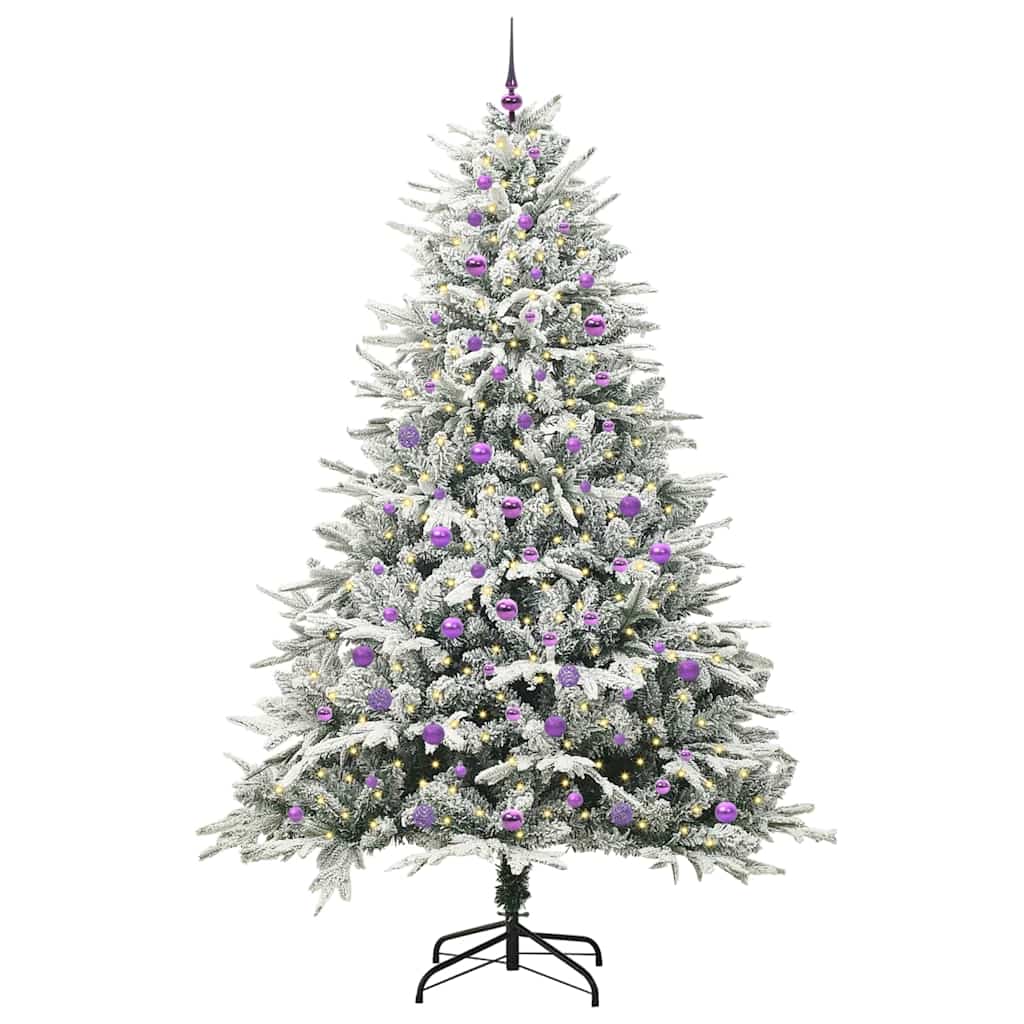 Artificial Pre-lit Kerstboom met Ballenset Groen 240 cm is nu te koop bij PeponiXL, paradijselijk wonen!