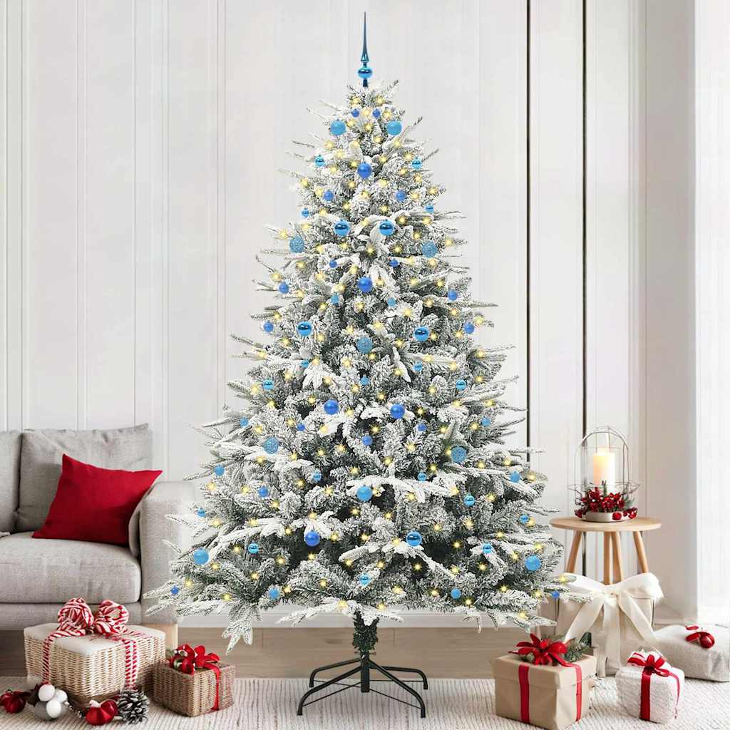 Artificial Pre-lit Kerstboom met Ballenset Groen 240 cm is nu te koop bij PeponiXL, paradijselijk wonen!
