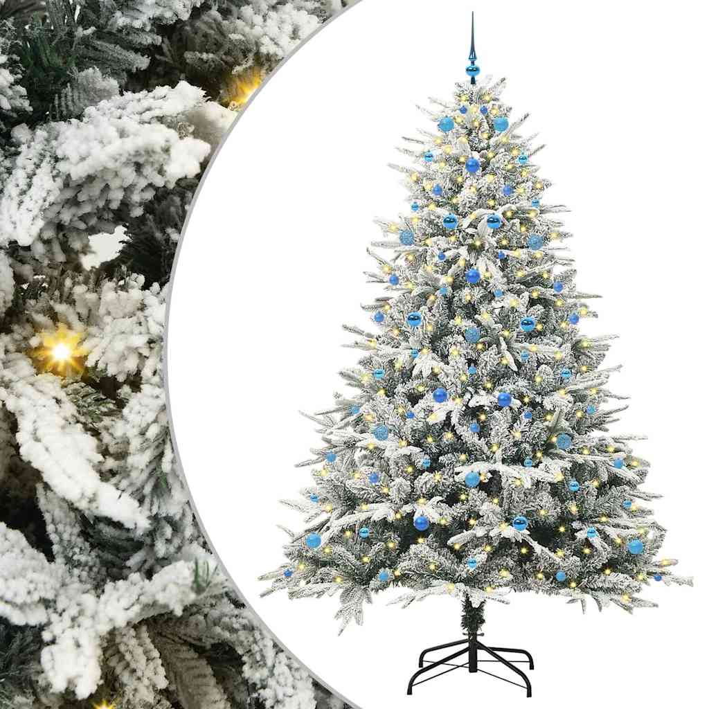 Artificial Pre-lit Kerstboom met Ballenset Groen 240 cm is nu te koop bij PeponiXL, paradijselijk wonen!