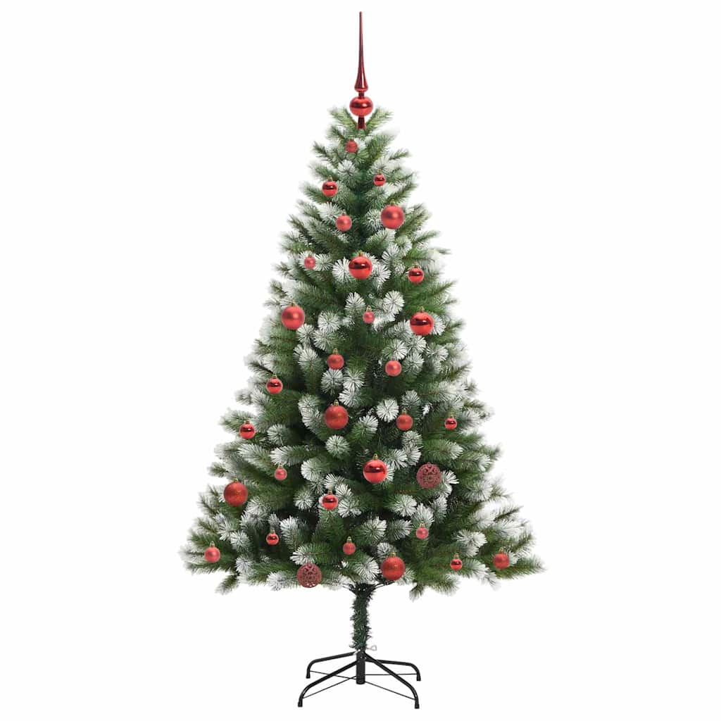 Kunstmatige scharnierkerstboom met bedekte sneeuw 150 cm is nu te koop bij PeponiXL, paradijselijk wonen!