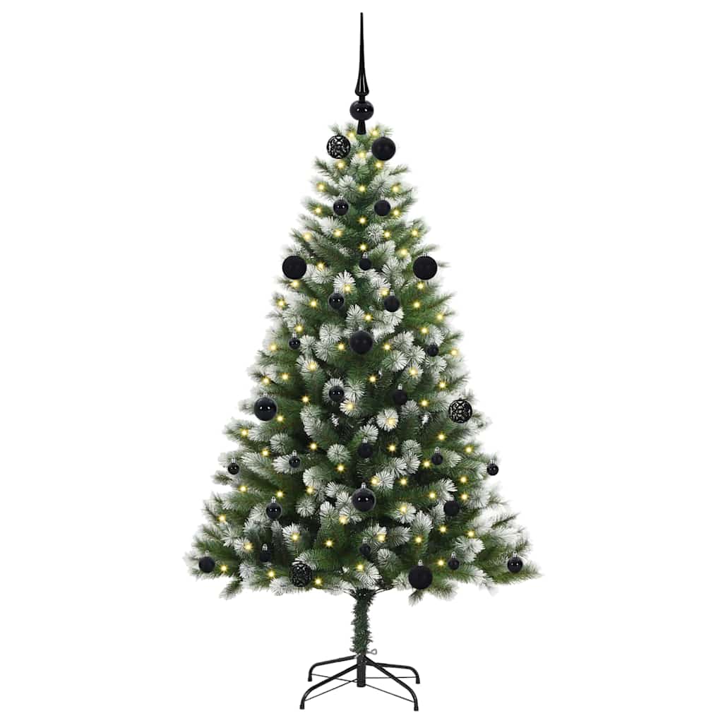 Kunstmatige scharnierkerstboom met bedekte sneeuw 150 cm is nu te koop bij PeponiXL, paradijselijk wonen!