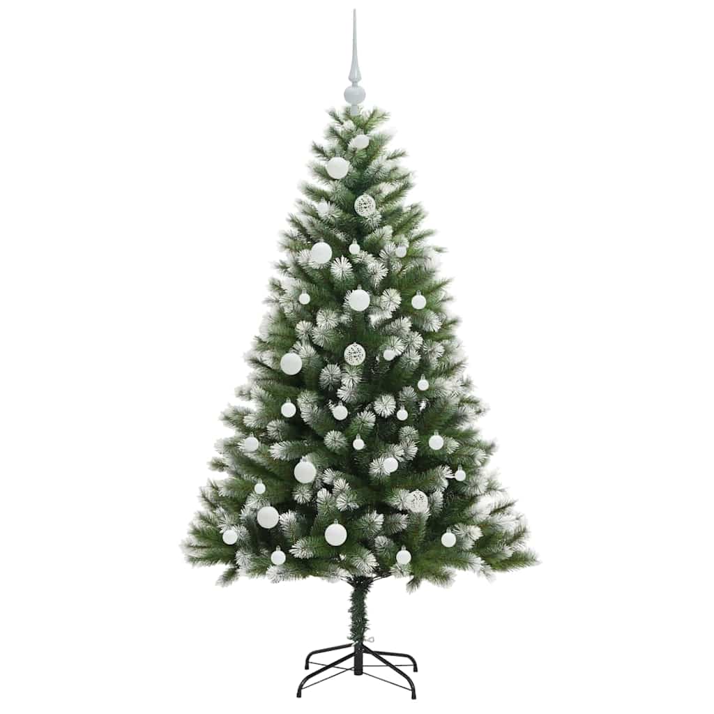 Kunstmatige scharnierkerstboom met bedekte sneeuw 150 cm is nu te koop bij PeponiXL, paradijselijk wonen!