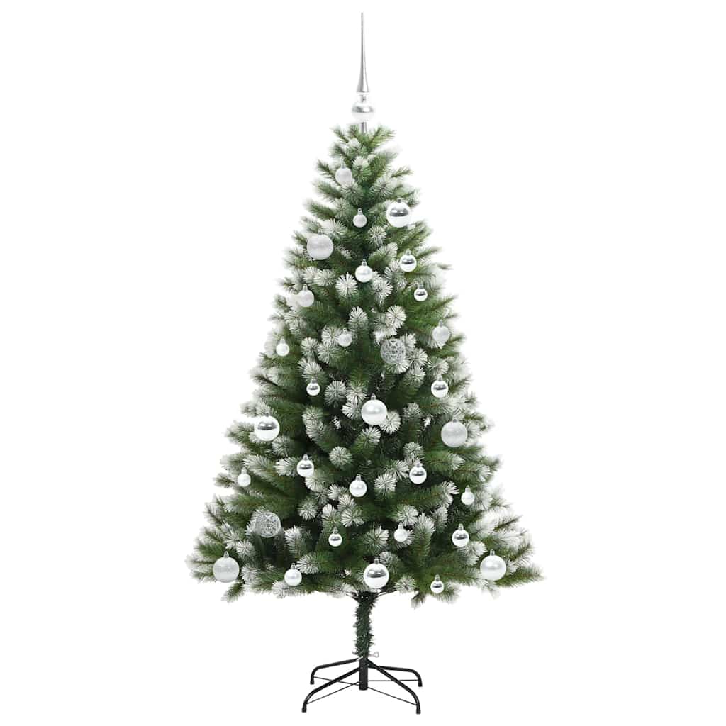 Kunstmatige scharnierkerstboom met bedekte sneeuw 150 cm is nu te koop bij PeponiXL, paradijselijk wonen!