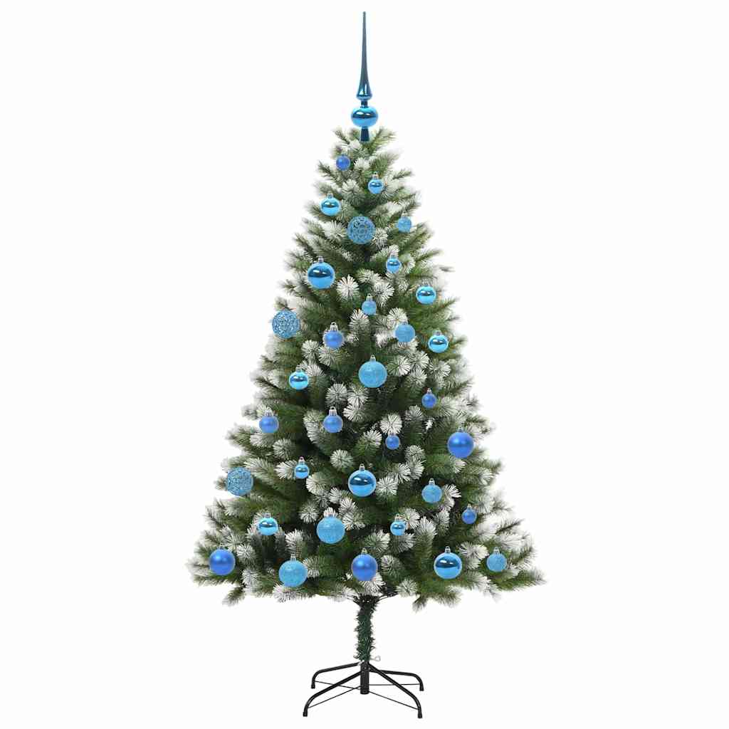 Kunstmatige scharnierkerstboom met bedekte sneeuw 150 cm is nu te koop bij PeponiXL, paradijselijk wonen!