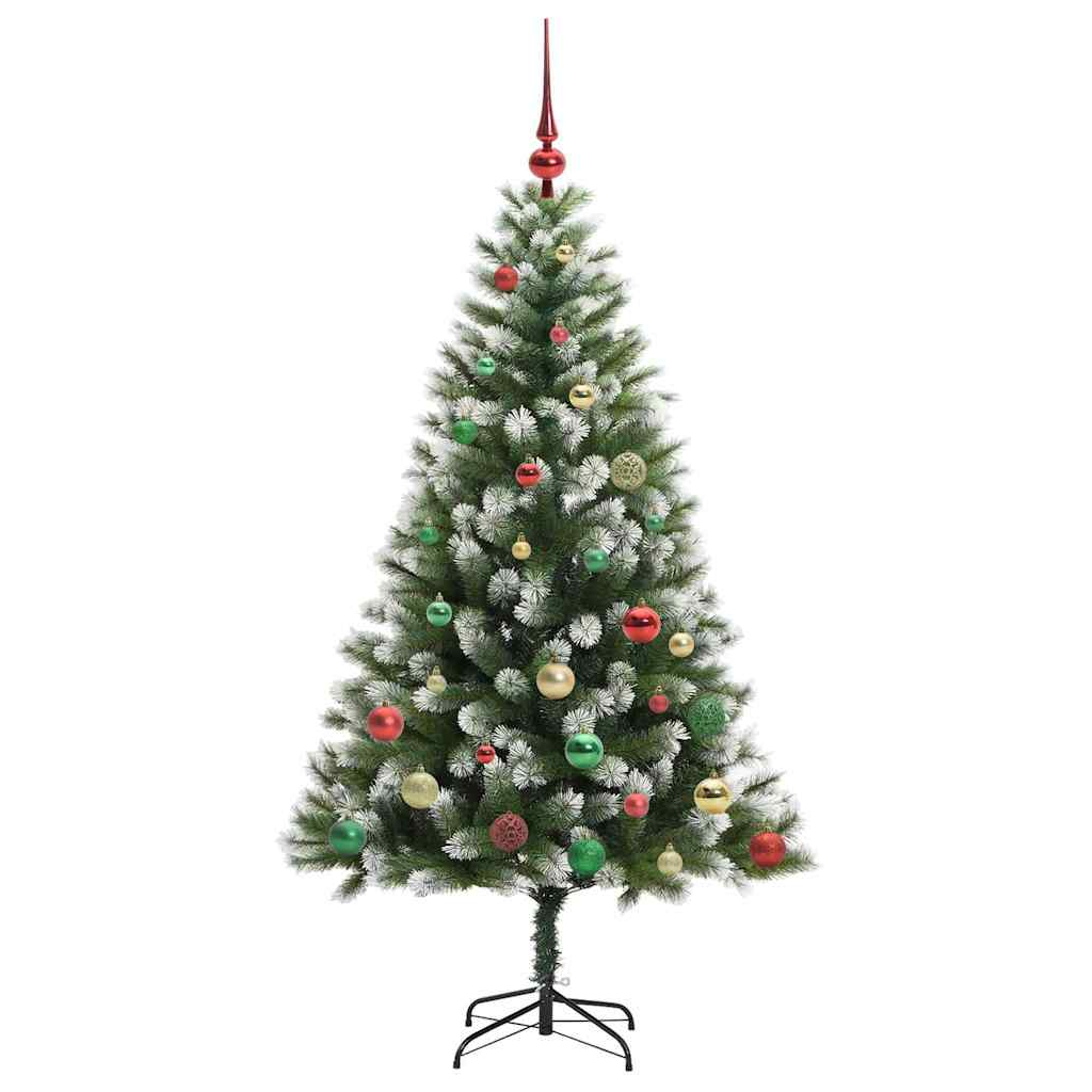 Kunstmatige scharnierkerstboom met bedekte sneeuw 150 cm is nu te koop bij PeponiXL, paradijselijk wonen!