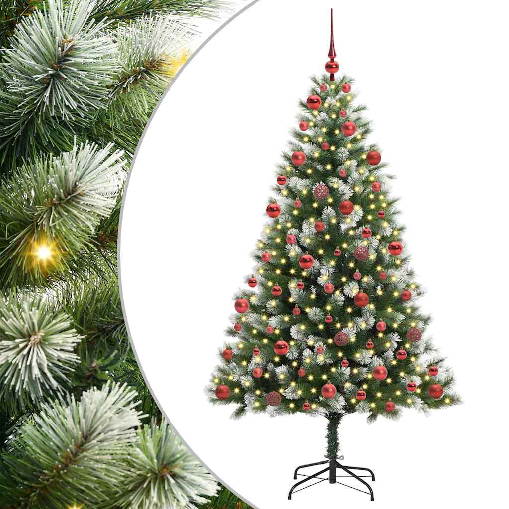 Kunstmatige scharnierkerstboom met bedekte sneeuw 180 cm is nu te koop bij PeponiXL, paradijselijk wonen!