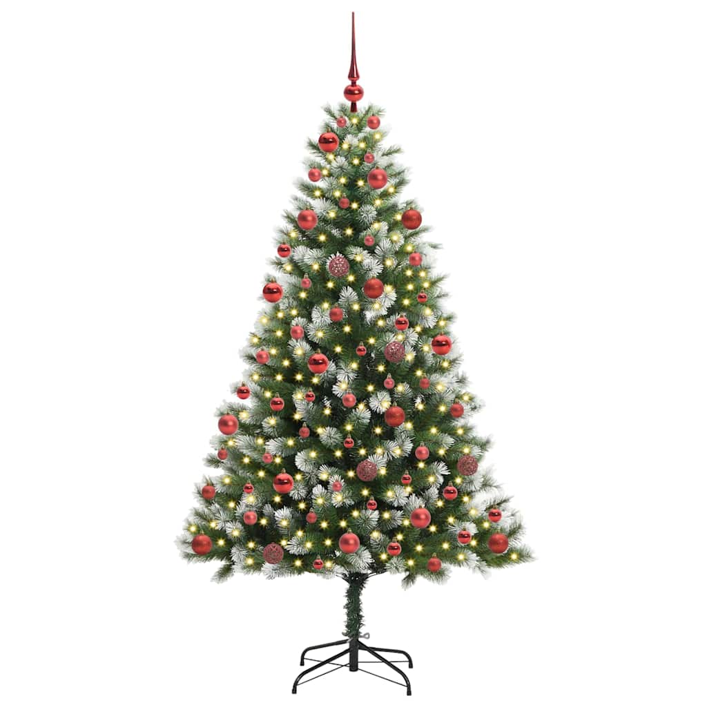 Kunstmatige scharnierkerstboom met bedekte sneeuw 180 cm is nu te koop bij PeponiXL, paradijselijk wonen!