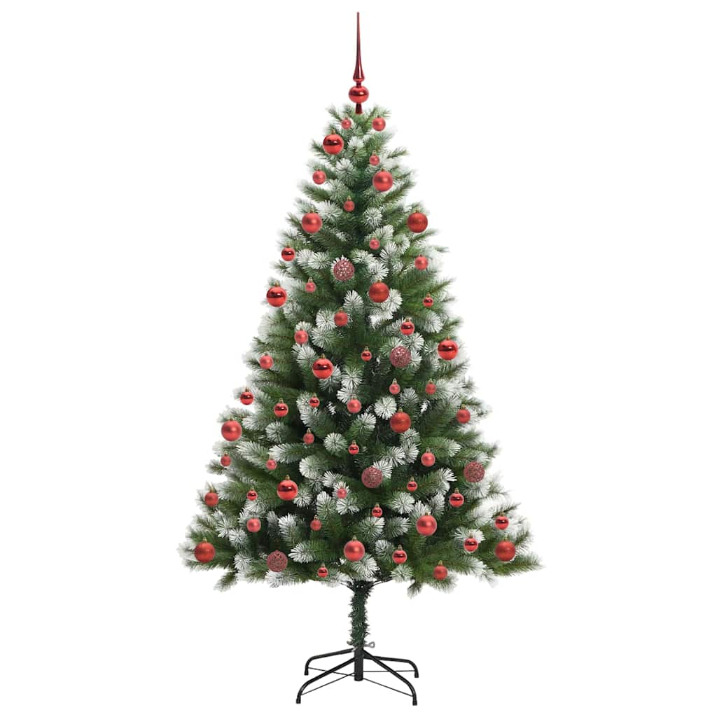 Kunstmatige scharnierkerstboom met bedekte sneeuw 180 cm is nu te koop bij PeponiXL, paradijselijk wonen!