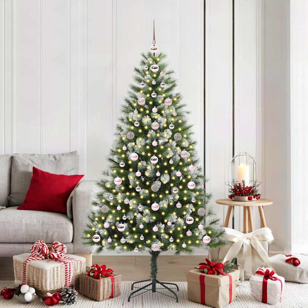 Kunstmatige scharnierkerstboom met bedekte sneeuw 180 cm is nu te koop bij PeponiXL, paradijselijk wonen!
