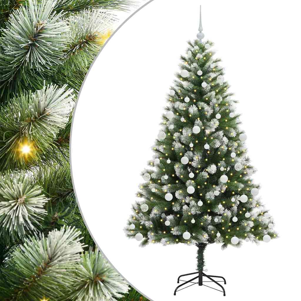 Kunstmatige scharnierkerstboom met bedekte sneeuw 180 cm is nu te koop bij PeponiXL, paradijselijk wonen!