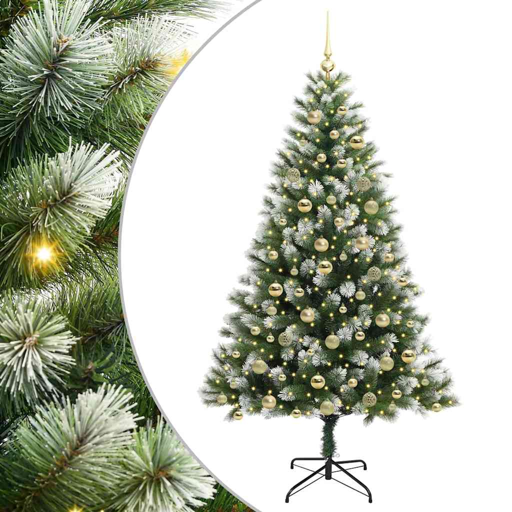 Kunstmatige scharnierkerstboom met bedekte sneeuw 180 cm is nu te koop bij PeponiXL, paradijselijk wonen!