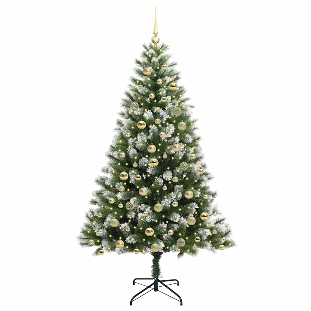 Kunstmatige scharnierkerstboom met bedekte sneeuw 180 cm is nu te koop bij PeponiXL, paradijselijk wonen!