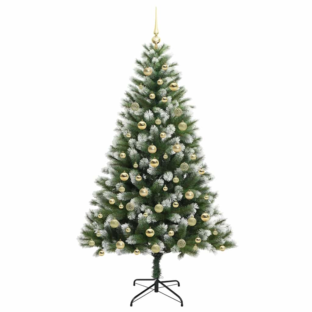 Kunstmatige scharnierkerstboom met bedekte sneeuw 180 cm is nu te koop bij PeponiXL, paradijselijk wonen!