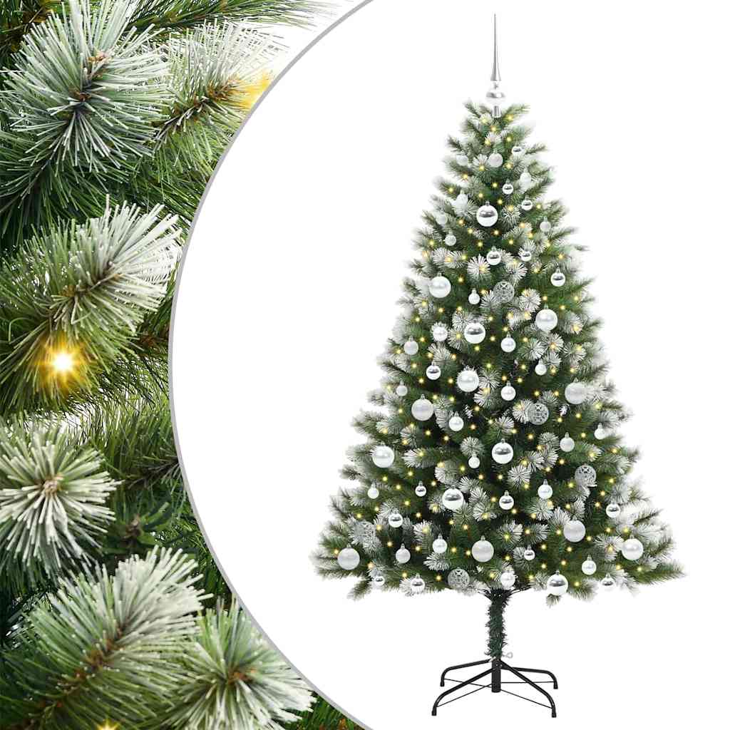 Kunstmatige scharnierkerstboom met bedekte sneeuw 180 cm is nu te koop bij PeponiXL, paradijselijk wonen!
