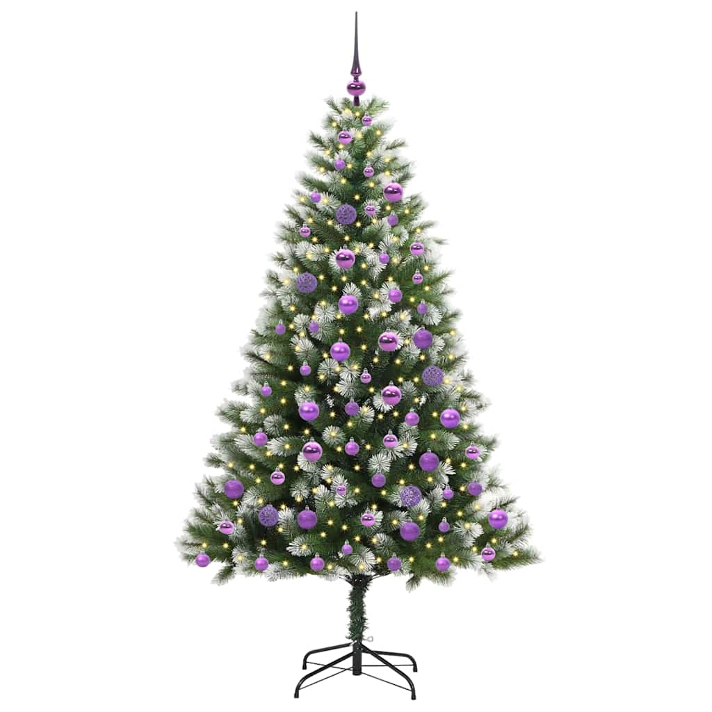 Kunstmatige scharnierkerstboom met bedekte sneeuw 180 cm is nu te koop bij PeponiXL, paradijselijk wonen!