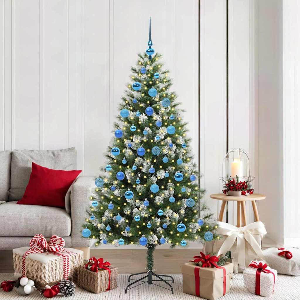Kunstmatige scharnierkerstboom met bedekte sneeuw 180 cm is nu te koop bij PeponiXL, paradijselijk wonen!