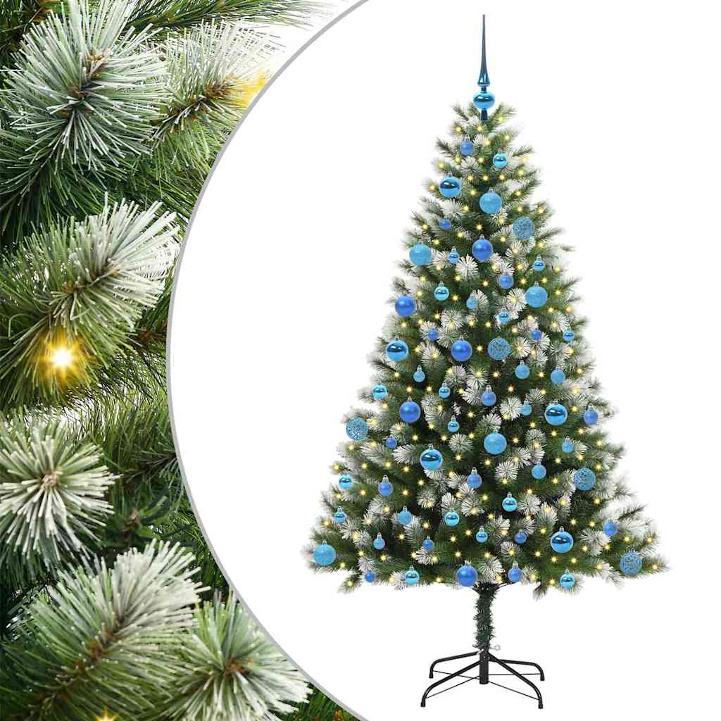 Kunstmatige scharnierkerstboom met bedekte sneeuw 180 cm is nu te koop bij PeponiXL, paradijselijk wonen!