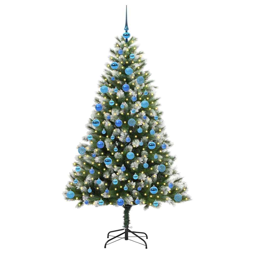 Kunstmatige scharnierkerstboom met bedekte sneeuw 180 cm is nu te koop bij PeponiXL, paradijselijk wonen!
