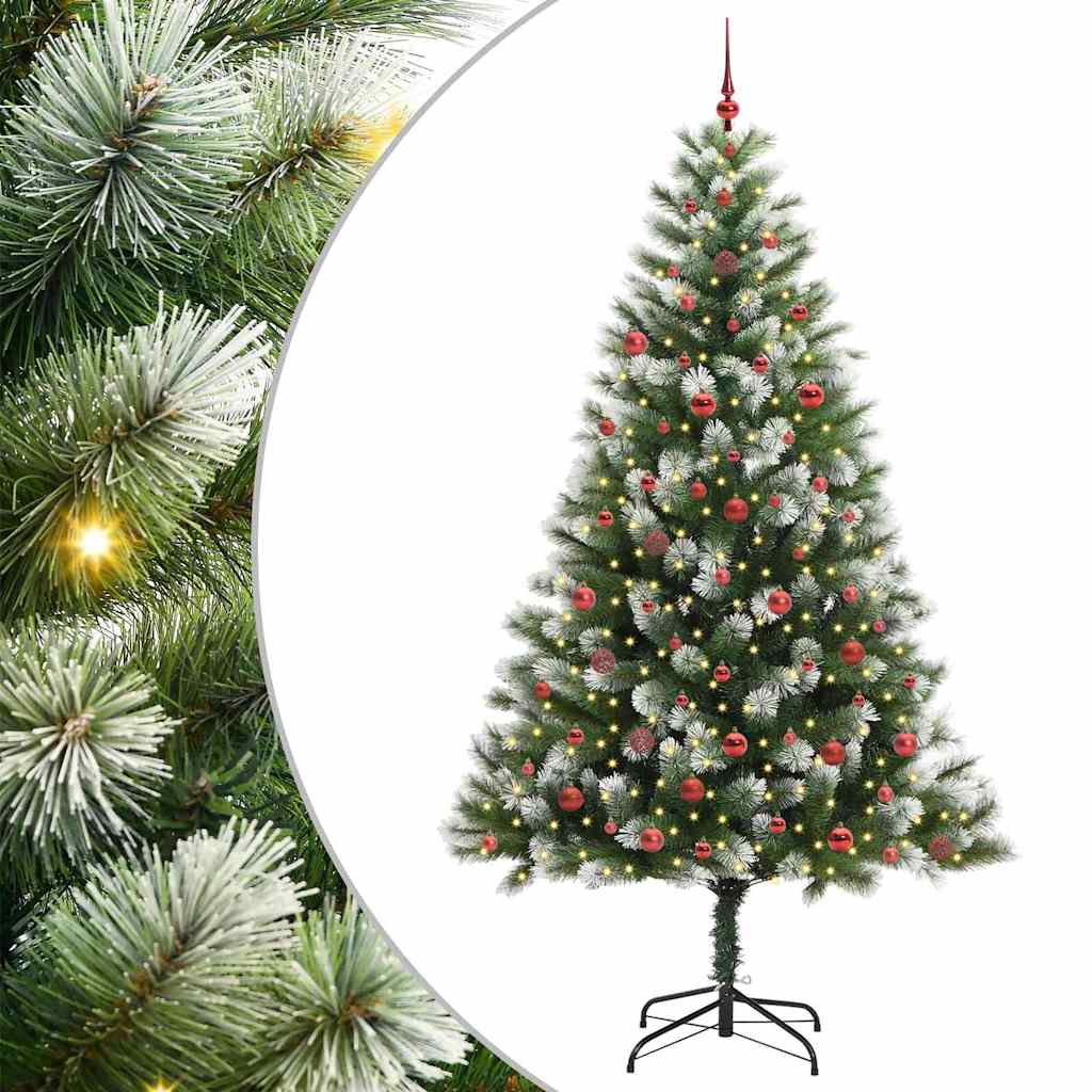 Kunstmatige scharnierkerstboom met bedekte sneeuw 240 cm is nu te koop bij PeponiXL, paradijselijk wonen!
