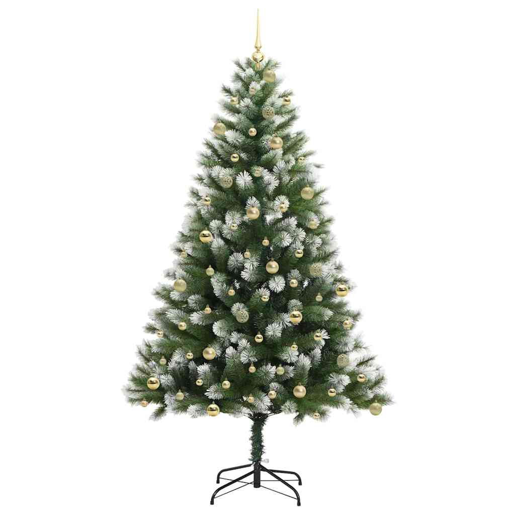Kunstmatige scharnierkerstboom met bedekte sneeuw 240 cm is nu te koop bij PeponiXL, paradijselijk wonen!