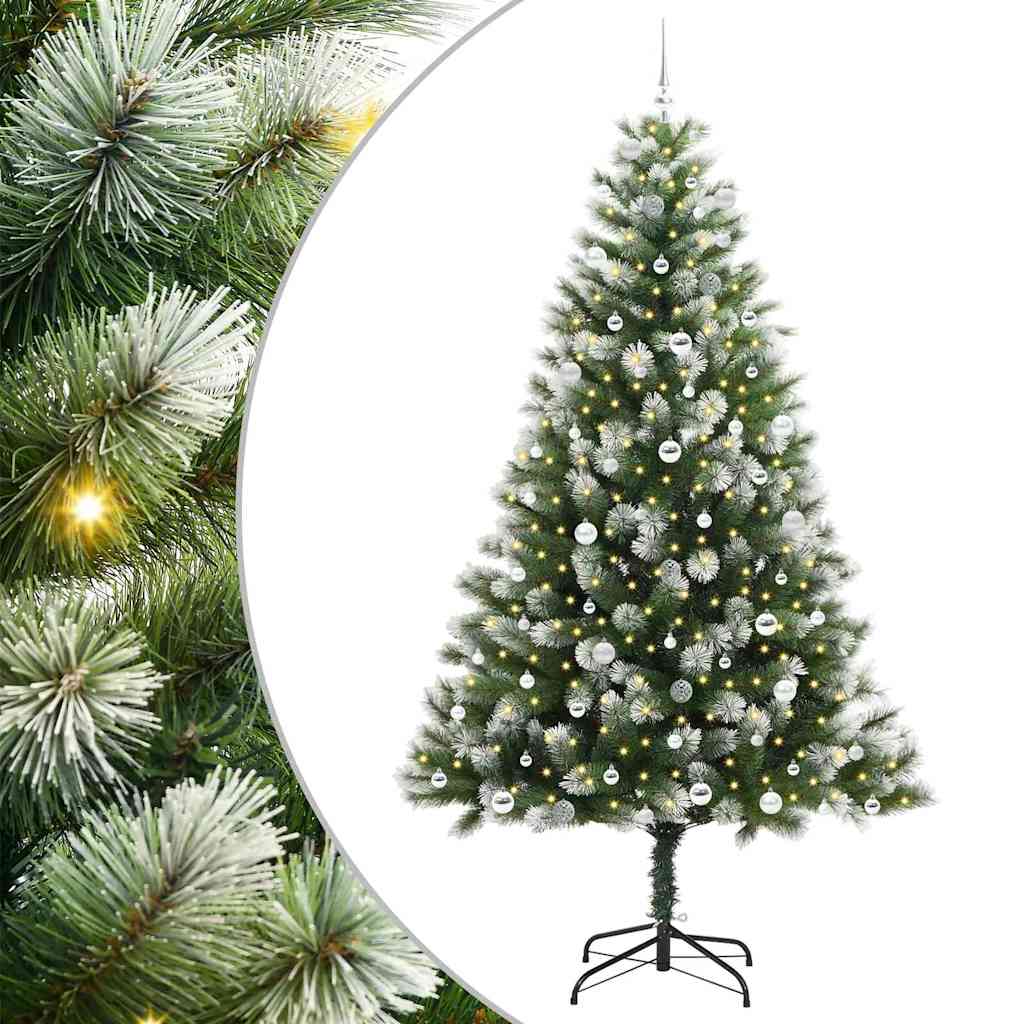 Kunstmatige scharnierkerstboom met bedekte sneeuw 240 cm is nu te koop bij PeponiXL, paradijselijk wonen!