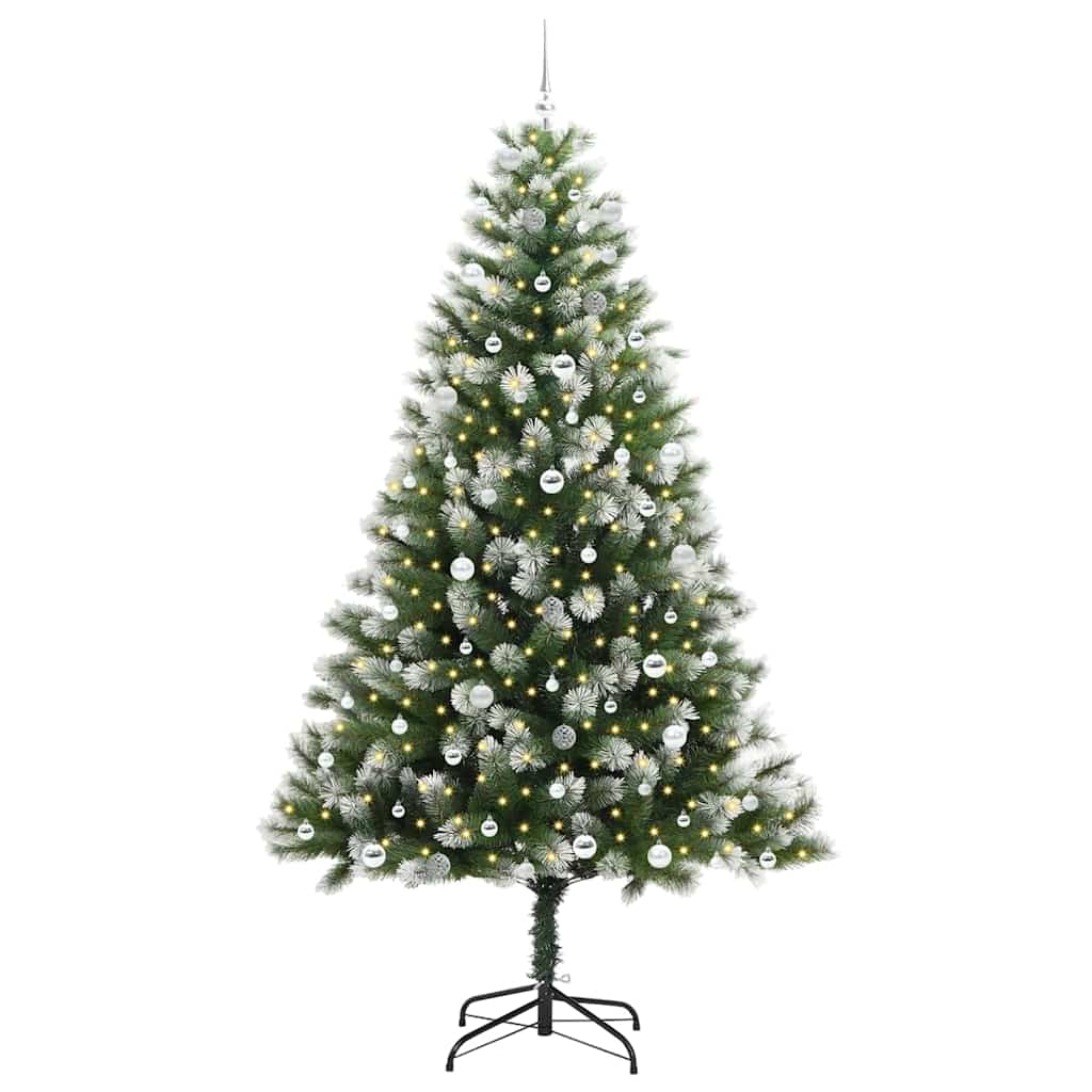 Kunstmatige scharnierkerstboom met bedekte sneeuw 240 cm is nu te koop bij PeponiXL, paradijselijk wonen!