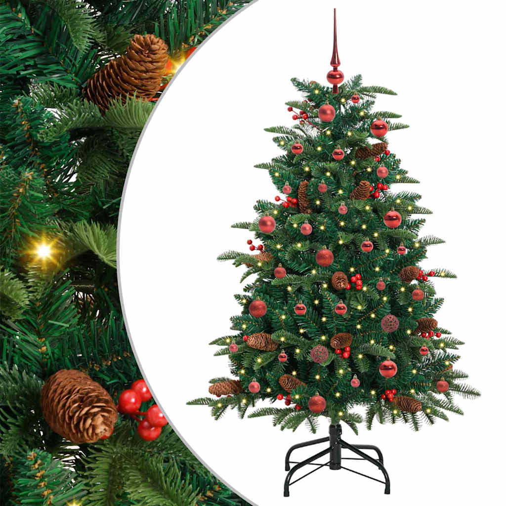 Kunstkerstboom Groen 150 cm PVC en Metaal en Plastic is nu te koop bij PeponiXL, paradijselijk wonen!