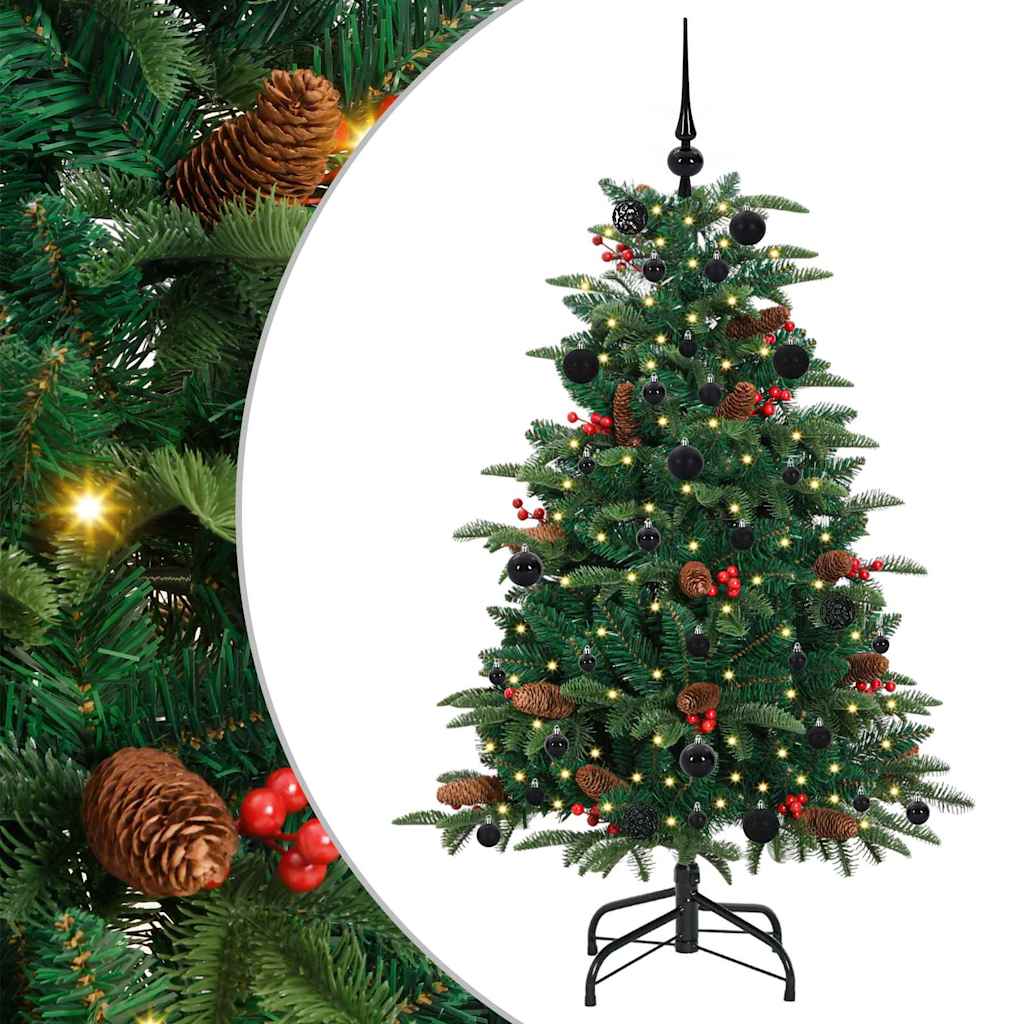 Kunstkerstboom Groen 150 cm PVC en Metaal en Plastic is nu te koop bij PeponiXL, paradijselijk wonen!