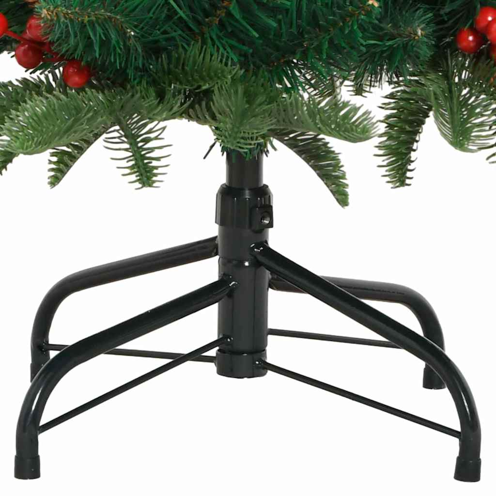 Kunstkerstboom Groen 150 cm PVC en Metaal en Plastic is nu te koop bij PeponiXL, paradijselijk wonen!