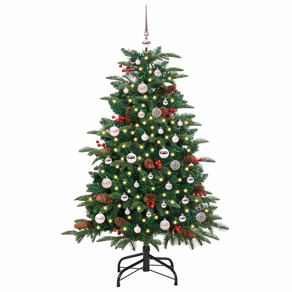 Kunstkerstboom Groen 150 cm PVC en Metaal en Plastic is nu te koop bij PeponiXL, paradijselijk wonen!