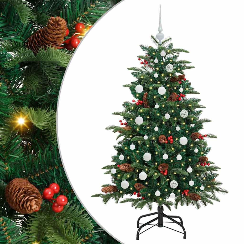 Kunstkerstboom Groen 150 cm PVC en Metaal en Plastic is nu te koop bij PeponiXL, paradijselijk wonen!